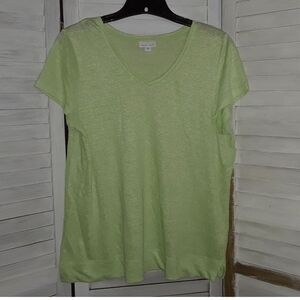 J Jill Blouse Size Med Linen Sleeveless